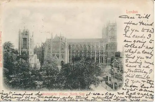 PC23610 London. Westminster Abbey. Nordseite. Stengel. Nr. 4313