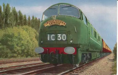 PC37135 Cornish Riviera Express. Berühmter Zug. Lachs. Nr. 5558