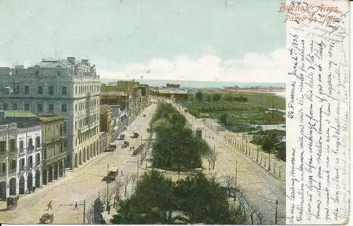 PC37684 Buenos Aires. Spaziergang im Juli. 1906. B. Hopkins