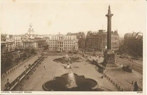 PC37570 London. Trafalgar Square. Photochrom. Nr. 85089