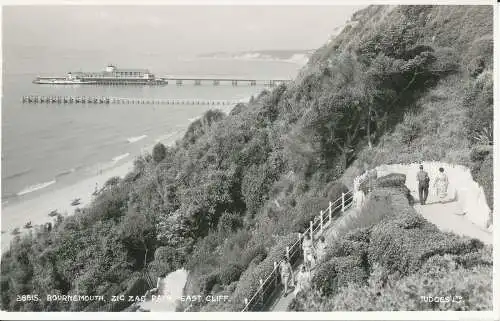 PC35715 Bournemouth. Zickzackpfad. East Cliff. Judges Ltd. Nr. 28815. RP