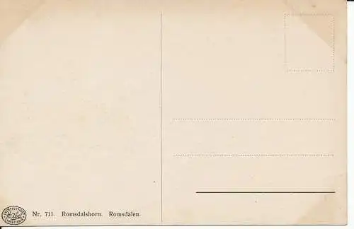 PC37540 Romsdalshorn. Romsdalen. Eneberettiget. Nr. 711