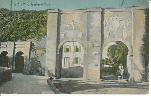 PC36673 Gibraltar. Southport Gates. Millar und Lang. Nr. 17. B. Hopkins