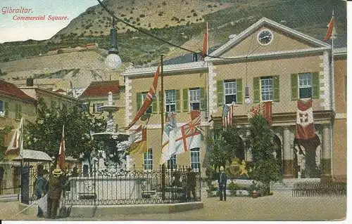 PC37338 Gibraltar. Kommerzielles Quadrat. A. Benzaquen. B. Hopkins