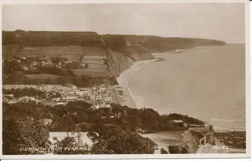 PC35859 Sidmouth von Pear Hill. Nr. 86652. RP. B. Hopkins