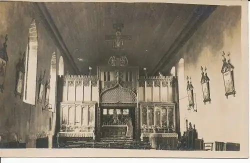 PC35844 alte Postkarte. Kirchenaltar. B. Hopkins