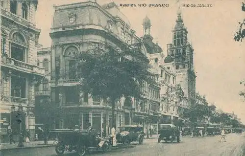 PC36748 Avenida Rio Branco. Rio de Janeiro. A. Ribeiro. B. Hopkins