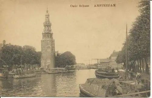 PC37383 Oude Schans. Amsterdam. Aus Bijenkorf. B. Hopkins