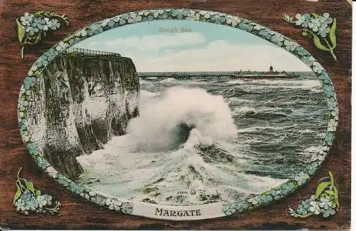 PC36709 Margate. Raues Meer. Valentinstag. 1913