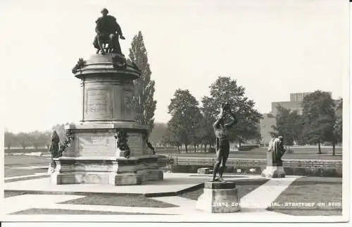 PC35641 Gower Memorial. Stratford on Avon. Judges Ltd. Nr. 21842. RP