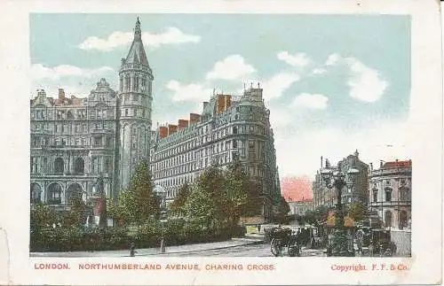 PC35954 London. Northumberland Avenue. Charing Cross. F.F. 1904