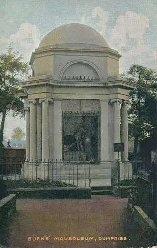 PC36002 brennt Mausoleum. Dumfries. National. 1904