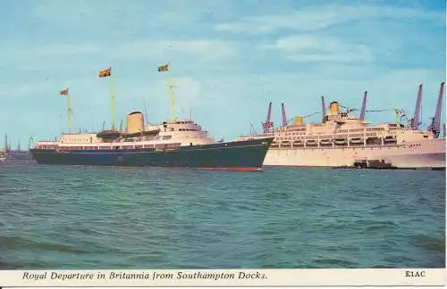 PC36061 Königliche Abreise in Großbritannien von Southampton Docks. Harvey Barton