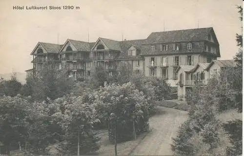 PC38746 Hotel Luftkurort Stoos 1290m. F. Beeler. Nr. 1809. B. Hopkins