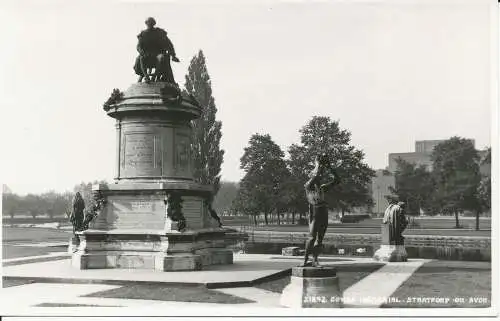 PC35640 Gower Memorial. Stratford on Avon. Judges Ltd. Nr. 21842. RP