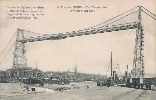 PC38717 Rouen. Fährbrücke. Zusammen von Nancy. Nr. 269