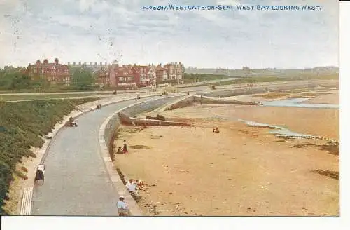 PC36023 Westgate on Sea. West Bay mit Blick nach Westen. Photochrom. Celesque. Nr. F.43297