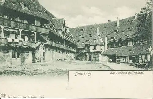 PC38902 Bamberg. Alte Residenz. Hofgebaude. Dr. Trenkler. B. Hopkins