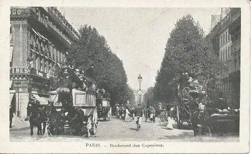 PC38827 Paris. Boulevard des Capucines. B. Hopkins