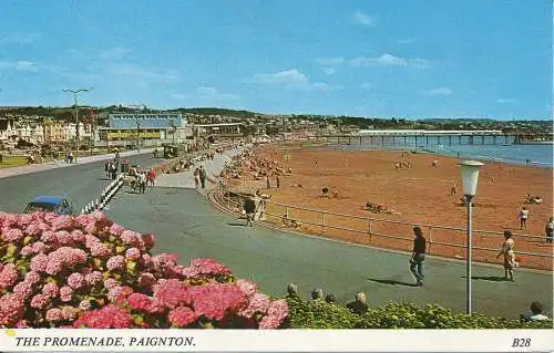 PC36098 die Promenade. Paignton. Nr. B28. 1978