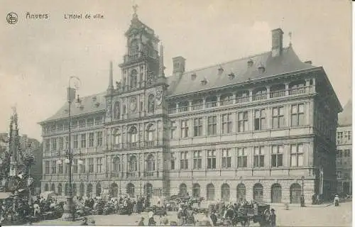 PC38967 Antwerpen. Das Rathaus. Nels. Serie 25. Nr. 10