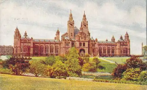 PC36103 Die Kunstgalerien. Kelvingrove. Glasgow. Hamilton Herald. 1904