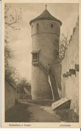 PC38762 Rothenburg o. Tauber. Kraftturm. M. R.B. Hopkins