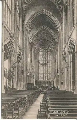 PC36044 Bath Abbey. Schiff Ost. Frith. Nr. 38358. 1905