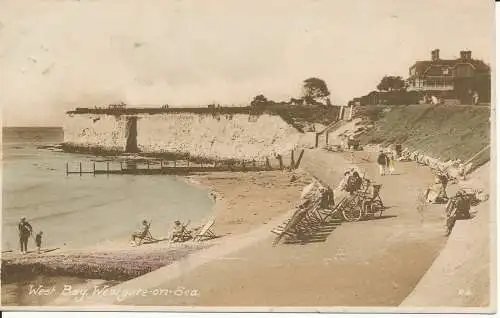 PC36162 West Bay. Westgate on Sea. A.W. Polden. 1924