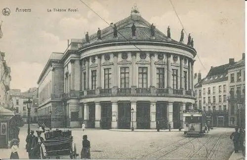 PC38968 Antwerpen. Das Theatre Royal. Nels. Serie 25. Nr. 13