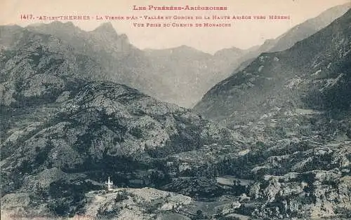 PC38913 Ax Les Thermes. Die Jungfrau von Ax. Vallee und Gorges de la Haute Ariege Vers