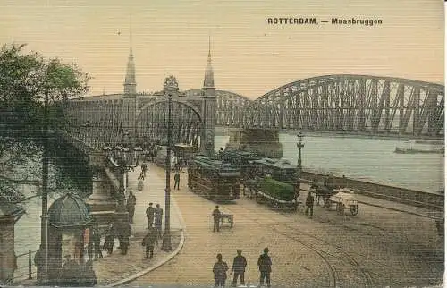 PC37856 Rotterdam. Maasbruggen. M. A. Frank. B. Hopkins