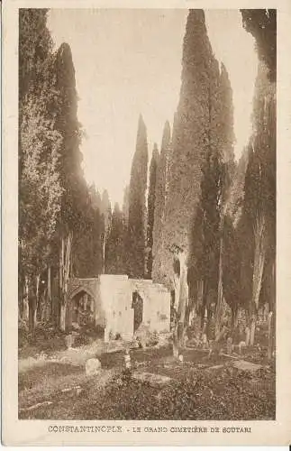 PC39781 Konstantinopel. Der große Friedhof von Scutari. E. F. Rochat. B. Hopkins