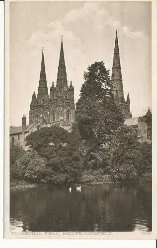 PC36232 Kathedrale von Brücke. Lichfield. A. C. Lomax. F.H. Bull und E. Wiseman