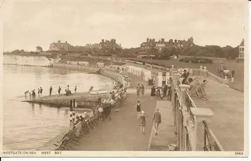 PC36183 Westgate on Sea. West Bay. Photochrom. Nr. 64904. 1934