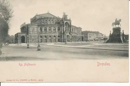 PC38794 Dresden. Kgl. Hoftheater. Stengel. Nr. 3015. B. Hopkins