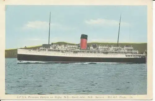 PC36055 C. P.S. S. Prinzessin Helene auf Digby. Nr. S. Saint John. Nr. B. Service. P