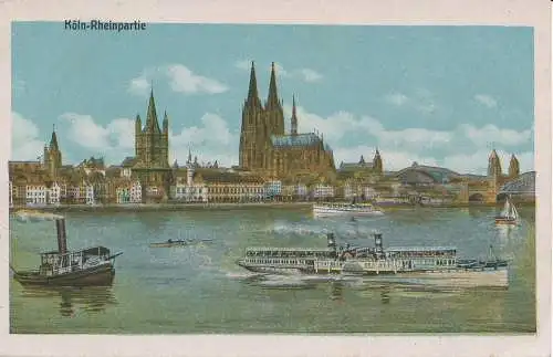 PC399981 Koln. Rheinpartie. B. Hopkins