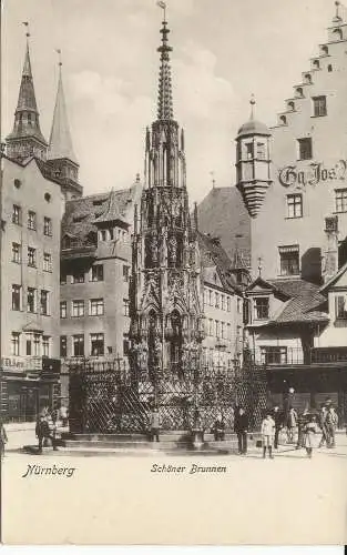 PC38940 Nürnberg. Schoner Brunnen. Richard Borek. B. Hopkins