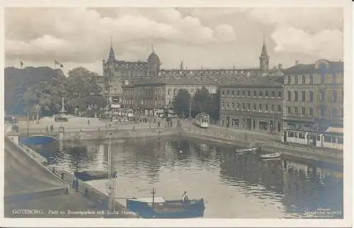 PC39559 Göteborg. Teile von Brunnsparken och Sodra Hamnga. Nordisk Konst