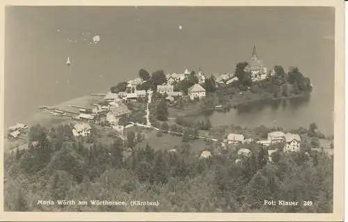 PC3997 Maria Worth am Worthersee Karnten. Klauer. Nr. 249. B. Hopkins