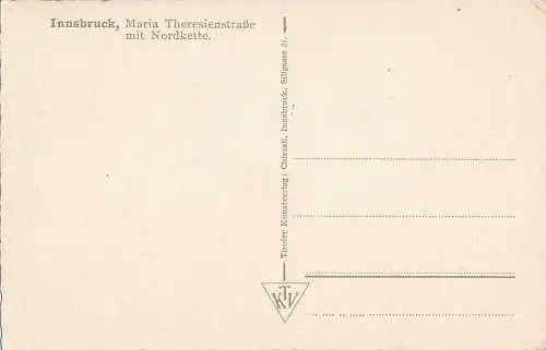 PC38087 Innsbruck. Maria Theresienstraße mit Nordkette. Chizzali