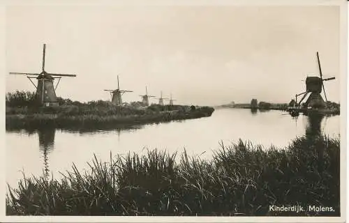 PC37863 Kinderdijk. Molens. Gebrs Verloop. B. Hopkins