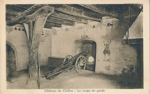 PC39744 Chateau de Chillon. Das Wachkorps. G. Anderegg