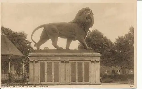 PC36220 Lesen. Der Löwe. Forbury Gardens. Photochrom. Nr. 64522