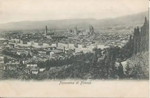 PC40111 Panorama von Florenz. Paul Trabert. B. Hopkins