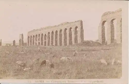 PC38980 Rom. Römische Landschaft mit Aquädukten. Nr. 73