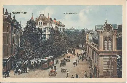 PC37854 Rotterdam. Vischmarkt. M. A. F.B. Hopkins