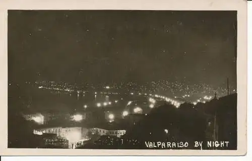 PC38128 Valparaiso bei Nacht. B. Hopkins