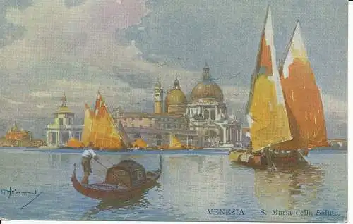 PC37914 Venedig. S. Maria della Salute. Technographisch. B. Hopkins